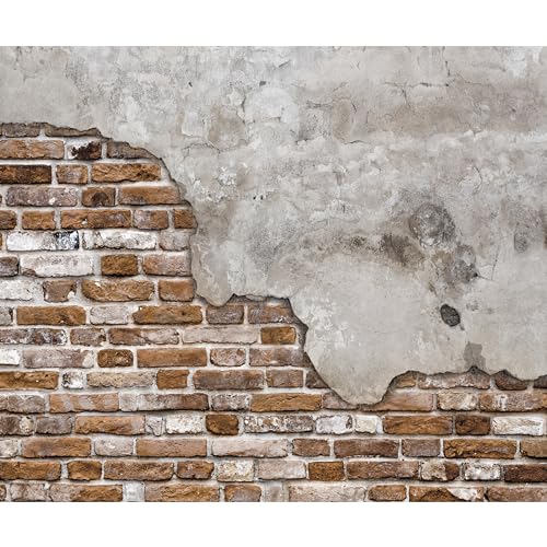 Fototapete murando 400x280 cm - Foto Tapete Schlafzimmer Wohnzimmer Moderne Vliestapete XXL Wandtapete Motivtapeten Bildtapete 3d Effekt Wand Dekoration - Ziegel Beton f-B-0083-a-d von Fototapete