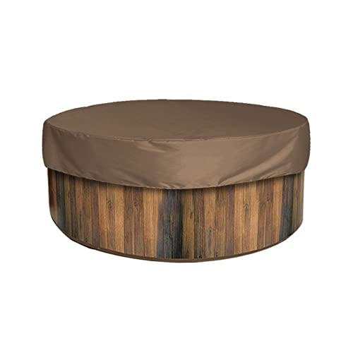 Fotrsta 1,8 m Badewannenabdeckung, runde Poolabdeckung, Staub-Poolabdeckung, Poolabdeckung für runde aufblasbare Whirlpool-Abdeckung, ideal für wasserdicht und staubdicht, braun Fotrsta 1,8 m Badewannenabdeckung, runde Poolabdeckung, Staub-Poolabdeckung, Poolabdeckung für runde aufblasbare Whirlpool-Abdeckung, ideal für wasserdicht und staubdicht, braun von Fotrsta