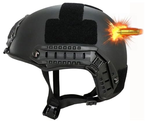 Fotrsta 3 Level Kugelsicherer Helm, Militärhelm Gefechtshelm Fast Taktischer Ballistischer Helm Kevlar Persönliche Sicherheitsausrüstung Taktischer Schutzhelm Die Riot Rescue Schießt von Fotrsta