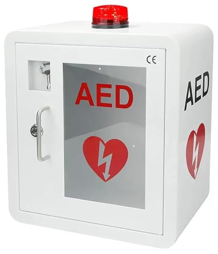 Fotrsta AED-Schrank, Erste-Hilfe-AED-Defibrillator-Aufbewahrungsschrank Mit Alarmsystem, Erste-Hilfe-Kasten, Herz-Defibrillator-Aufbewahrungsschrank, AED-Alarmbox Für Büro, Krankenhaus von Fotrsta