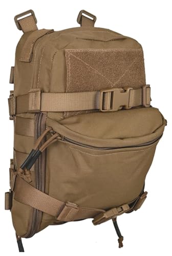 Fotrsta Militär Mini Trinkrucksack, Taktisch Weste MOLLE Trinkrucksack Molle Rucksack Angriff Molle Tasche Für 2L Trinkwasserblase Outdoor-Aktivitäten Wasserträger von Fotrsta