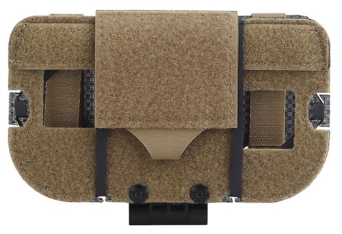 Fotrsta Taktische Weste Handyhalter Plattenträger, Gefaltete Weste MOLLE-Halterung Navigationstafel Universal-Molle-Handyhalterung Phone Map Holder von Fotrsta