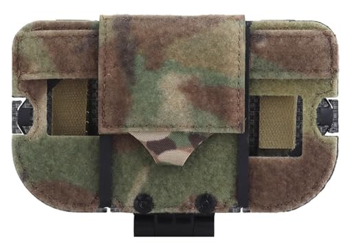 Fotrsta Taktische Weste Handyhalter Plattenträger, Gefaltete Weste MOLLE-Halterung Navigationstafel Universal-Molle-Handyhalterung Phone Map Holder von Fotrsta