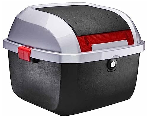 PERTID Motorradkoffer Top Case 20L Universal Heckkoffer Kofferraum Für Roller Topcase Fahrradbox Helmkoffer Mit Schloss/Rote Reflektor Rückenlehne Aufbewahrungskoffer Gepäckträger PERTID Motorradkoffer Top Case 20L Universal Heckkoffer Kofferraum Für Roller Topcase Fahrradbox Helmkoffer Mit Schloss/Rote Reflektor Rückenlehne Aufbewahrungskoffer Gepäckträger von Fotrsta