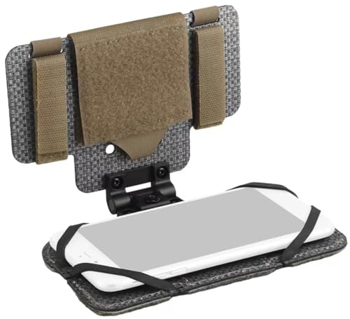 Taktische Weste Gefaltete Navigationstafel, MOLLE-Halterung Navigationstafel Flip Lite Handy-Ausrüstungsholster Airsoft-Jagdweste Zubehör Für 4,7 "-6,7" von Fotrsta