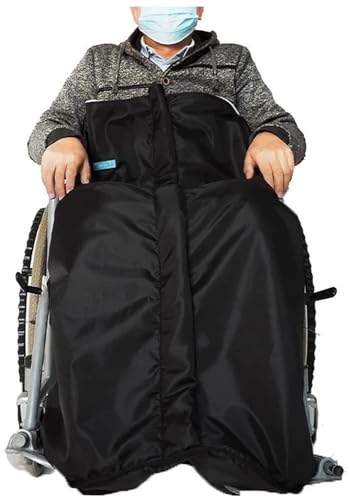 Winter Wärme Rollstuhl Decke, Fleece Gefütterter Rollstuhl Schlupfsack Regen Mit Reißverschluss Rollstuhl Schlupfsack Fusssack Erwachsene Für Beine Und Unterkörper von Fotrsta
