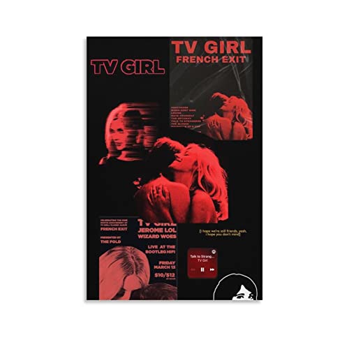 Fotuven Leinwand-Poster, Motiv: TV Girl Who Really Cares 2016, Leinwand-Poster und Wandkunst, Bilddruck, modernes Familien-Schlafzimmer, Dekoration, Poster, ohne Rahmen, 30 x 45 cm von Fotuven