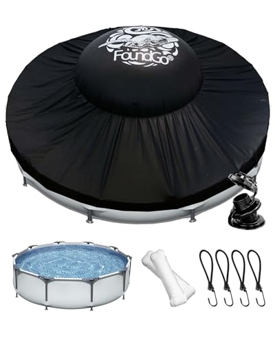 FoundGo 2-in-1 Poolkissen und Winter-Poolabdeckungen Kit für oberirdische Pools bis zu 3,6 m, Luftkissen + Abdeckung Combo, kältebeständiges dickes PVC, vollständiger Winterschließschutz FoundGo 2-in-1 Poolkissen und Winter-Poolabdeckungen Kit für oberirdische Pools bis zu 3,6 m, Luftkissen + Abdeckung Combo, kältebeständiges dickes PVC, vollständiger Winterschließschutz von FoundGo