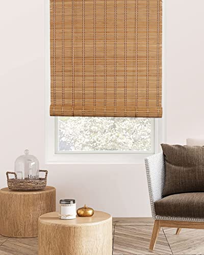 FoundGo Retro Bambus Rollo 100x220cm, 50-120cm Breit Fenster Rollo aus Bambus für Innen, Sichtschutz Sonnenschutz Bambusrollo Jalousie für Tür & Fenster (Breite x Länge) von FoundGo