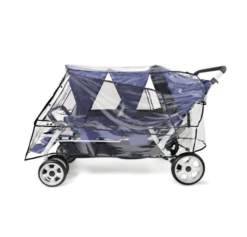 Foundations Kombi-Kinderwagen Regenabdeckung 6-Sitzer, Für den Foundations Krippenwagen "6-Sitzer" von Foundations
