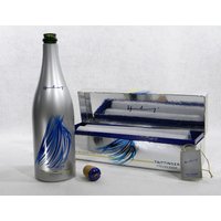 Designer Champagner Flasche Hans Hartung Für Taittinger Kunstsammlung 1986 Box Kork Mint Leere Sammlerstück von FountainPathVintage