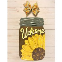Sonnenblume Willkommen Türaufhänger, Sommer Holz Türschild, Benutzerdefinierte Front Veranda Kranz, Bauernhaus Porch Dekor, Housewarminggeschenk Sonnenblume Willkommen Türaufhänger, Sommer Holz Türschild, Benutzerdefinierte Front Veranda Kranz, Bauernhaus Porch Dekor, Housewarminggeschenk von FourChickadeesDesign
