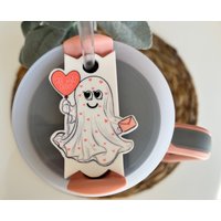 Valentinstag Stanley Topper Sei Mein Boo Deckel-Topper Deckel 40 Unzen Tumbler Valentines Ghost von FourDogLifeDesigns