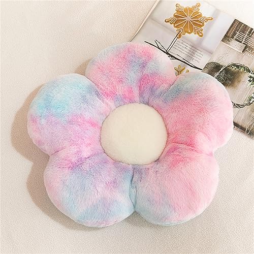 Blumenboden Cute Flower Shaped Cushion Plüsch-Dekor Tatami Blumenförmiges Sitzkissen Stuhlkissen Sofakissen Zierkissen (50 x 50 cm, Mehrfarbig) von Fouriding