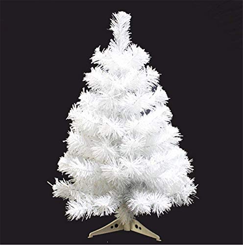 Fouriding 2ft 60cm Künstlicher Weihnachtsbaum Christbaum Tannenbaum mit KunststoffStänder (Weiß) von Fouriding