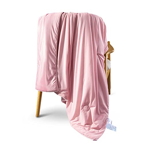 Fouriding Sommer Kühlung Bettdecke, Kühlung Decke Bettdecke mit doppelseitigen für Bett Sofa, weicher Stoff atmungsaktiv Kühlung Faser Bettdecke für Erwachsene Kinder (Rosa, 180x220cm) von Fouriding
