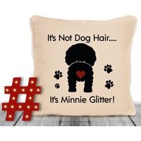 König Charles Spaniel Hunde Geschenk Personalisiertes Kissen Mit Hülle Hundename Glitzer 18x18 Für Besitzer Zu Weihnachten von Fourleafclovergifts