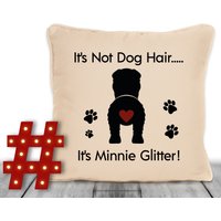 Shar-Pei Hundegeschenk Personalisiertes Kissen Mit Hülle Hundename Glitzer 18x18 Geschenk Für Besitzer Zu Weihnachten von Fourleafclovergifts