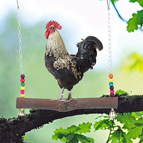 Fournyaa Käfig hängendes Spielzeug, natürliche Holz-Hühnerschaukel, für zu Hause(Chicken Swing) von Fournyaa