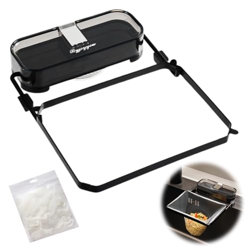 Sink Drain Strainer, Abflusssieb Küchenspüle mit 100 Filtermaschen, Küchenspüle Sieb, Abflusssieb für Küche, Abflusssieb Waschbecken (Schwarz) von Fouvin