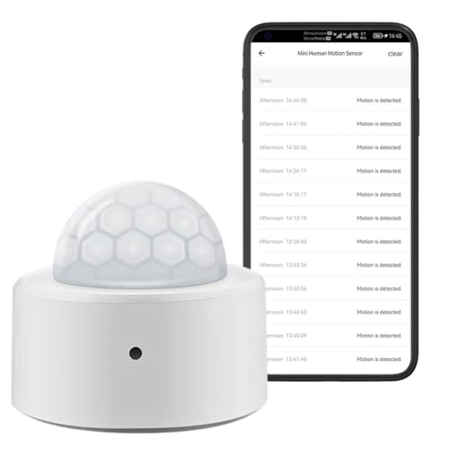 ZigBee Bewegungsmelder, Smart Bewegungssensor, intelligenter Bewegungsmelder für die Heimsicherheit, Sprachbefehl Kompatibel mit Alexa, ZigBee Hub Required von Fouvin