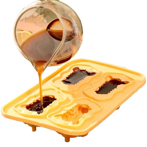 Foway Silikon Eiswürfelform,3D Tier Eiswürfelform Silikon Mit Einfacher Entnahme | 4-Fach Würfel Maker Werkzeug nicht haftend wiederverwendbar für Bourbon Whisky Cocktails Getränke Party Foway Silikon Eiswürfelform,3D Tier Eiswürfelform Silikon Mit Einfacher Entnahme | 4-Fach Würfel Maker Werkzeug nicht haftend wiederverwendbar für Bourbon Whisky Cocktails Getränke Party von Foway
