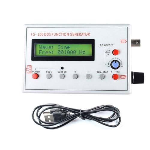 Fowecry FG-100 DDS Funktion Signalgenerator Frequenzzähler 1 Hz - 500 kHz Sinusmodul + Quadrat + Dreieck + Wellenform in Sägezahnform von Fowecry