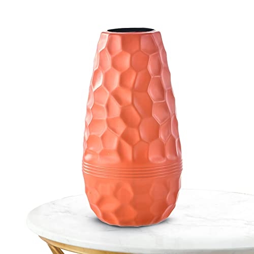 Blumenvase im nordischen Stil,Blume Moderne Vase Dekorationsvase Imitation Keramik Blumentopf | Künstliche Blume Wohnzimmer Dekoration Zubehör Moderne florero Zubehör Fowybe von Fowybe