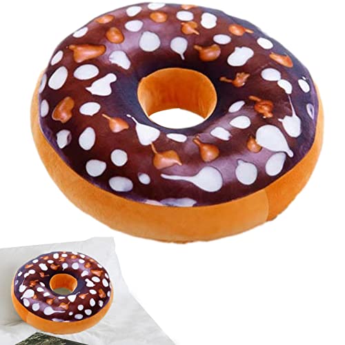 Fowybe Donut-Kissen für Kinder, Dekoratives rundes Wurfs-Kissen, Wurfkissen Donut, 3D Dekoratives Donut Kissen Plüsch Lustiges Kissen Sitzkissen Kissen für Couch, Stuhl von Fowybe