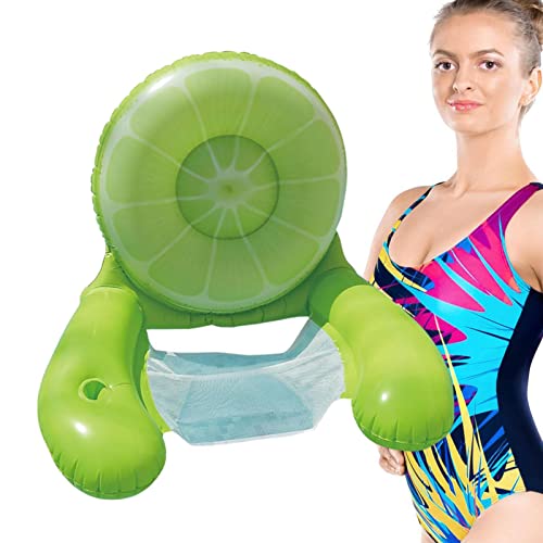 Fowybe Flöße für Pool-Erwachsene | Aufblasbarer Stuhl für Erwachsene mit Griffen und Getränkehaltern - Aufblasbare Schwimmer für Poolschwimmen, Schwimmbad, Strand, See und Outdoor-Sommer von Fowybe