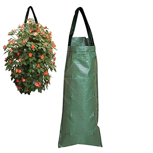 Fowybe Garten-Wachstumsbeutel - Pflanztasche mit Griffen | Atmungsaktive Aufhängertasche für Tomaten-, Chili- und Erdbeer-Pflanzbehälter von Fowybe