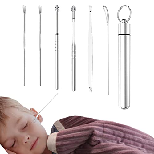 Fowybe Ohrenschmalz-Entferner | 6 stücke Ohrenschmalz Entfernung Sauberes Gadget - Ohrreinigerkopf, Spiral-Ohrpflücker, Ohrlöffel-Set, Ohrkürette, Ohrenschmalz-Entferner-Werkzeuge von Fowybe