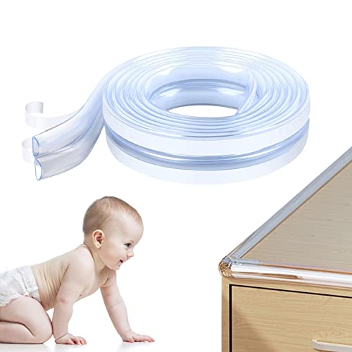 Wandeckenschutz klar - 6,6 FT klarer Eckenschutz für Wände mit D-förmigem hohlem Design | Starker Klebeband-Kind-Eckenschutz für Kamin, Tisch, Treppe, Schrank Fowybe Wandeckenschutz klar - 6,6 FT klarer Eckenschutz für Wände mit D-förmigem hohlem Design | Starker Klebeband-Kind-Eckenschutz für Kamin, Tisch, Treppe, Schrank Fowybe von Fowybe