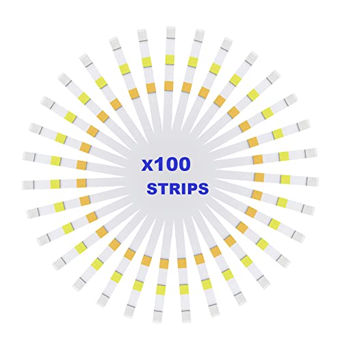 100 Stück 3-in-1 Pool Tester Wassertester, Streifen-Packung zur genauen Wasseranalyse von freiem Chlor, Brom, Alkalinität und pH-Werten - Einfacher Chemietest von Fox·Bunny