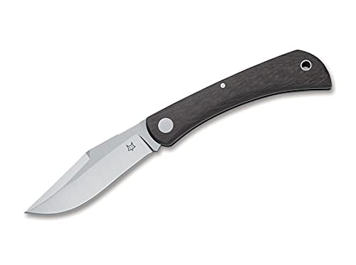 Fox Knives Unisex – Erwachsene Libar CF Messer, Schwarz, 15,5 cm von Fox Knives