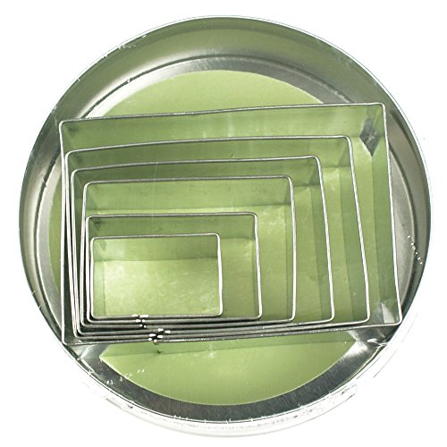 Fox Run Ausstechformen-Set, quadratisch, 6-teilig Rechteck durchsichtig von Fox Run