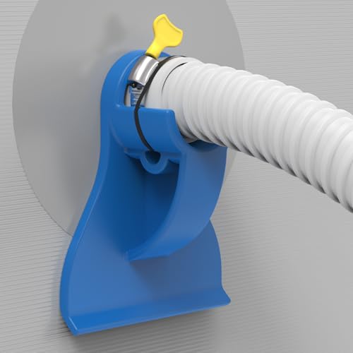 Pool Schlauchhalterung, 26mm - 38mm Pool Schlauchhalterung, Pool Rohrhalter Fitting für Intex und Bestway (2 X [26-38mm Außendurchmesser] - Blau) von Fox·Bunny