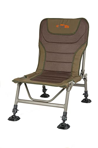 Fox Duralite Low Chair - Angelstuhl zum Karpfenangeln & Wallerangeln, Karpfenstuhl zum Angeln, Stuhl für Angler, Campingstuhl von Fox