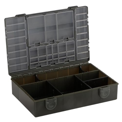 Fox Edges Tackle Box Medium 27x19x7cm - Zubehörbox für Karpfentackle, Angelbox für Angelzubehör, Box zum Karpfenangeln von Fox