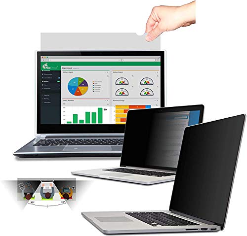 FoxCrypt Premium Laptop | Notebook Anti-Spy Privacy Filter Blickschutzfilter Sichtschutzfolie Blickschutzfolie - 15.6“ (16:9 Bildschirme) von FoxCrypt
