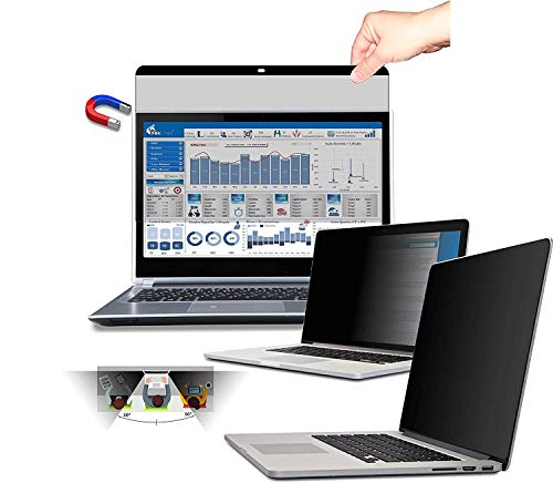FoxCrypt Premium Magnetischer Anti-Spy Privacy Filter Blickschutzfilter Sichtschutzfolie Blickschutzfolie für Apple MacBook – Magnetic (Für MacBook Pro Touchbar 13“ (Late 2016 - Current)) von FoxCrypt