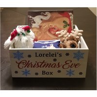 Personalisierte Heiligabend Box Paulownia Holzkiste, Mädchen Version von FoxEtchingDesigns