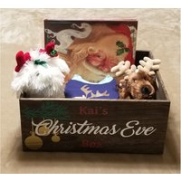Personalisierte Weihnachtsabend Box Paulownia Holz Weihnachtskiste - Jungenversion von FoxEtchingDesigns