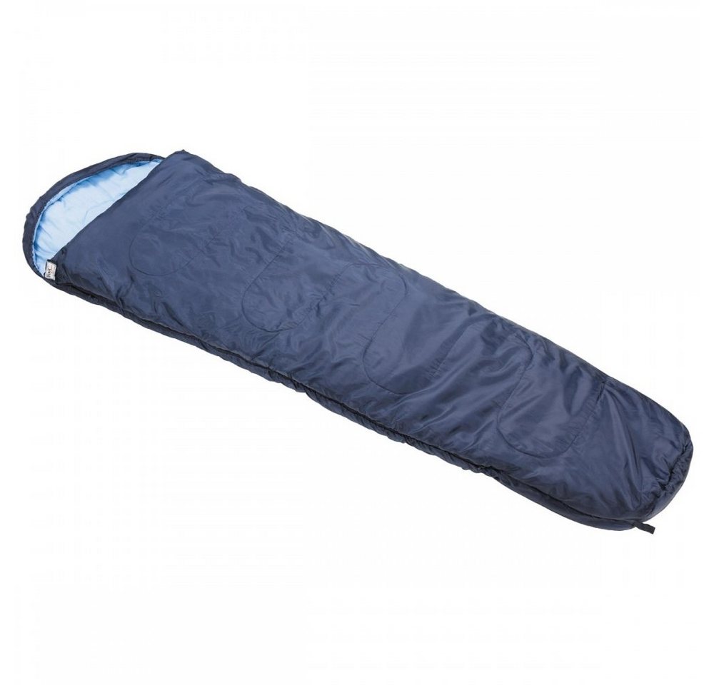 FoxOutdoor Mumienschlafsack Mumienschlafsack, blau, Füllung 450g/qm Polyester,2-lg von FoxOutdoor