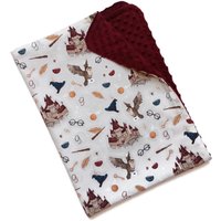 Kleine Zauberer Stickerei Babydecke, Schule Der Magie Personalisiertes Neugeborenen Geschenk, Neues Baby Geschenk Name, Individuelle Swaddle Decke von FoxandMouseBoutique