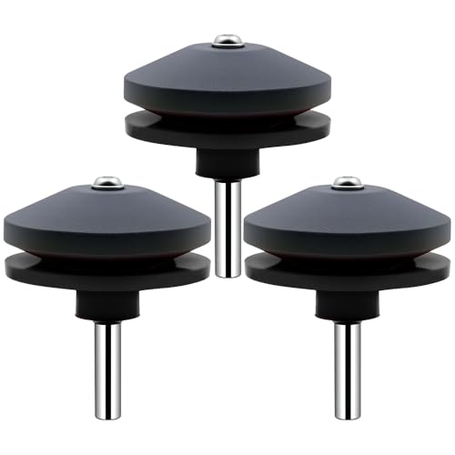 Rasenmäher Klingenschärfer, 2025 Neue Universal Multi-Sharp Rotary Rasenmäher Klinge, für jede Power Handbohrmaschine (Black-3pcs) von Foxmars
