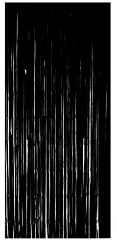 Foxxeo Selbstklebender Lametta Vorhang in schwarz Größe 91 x 244 cm Farbe Schwarz von Foxxeo