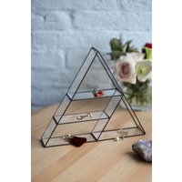 Handgefertigte Glas Vitrine Für Schmuck. Dekor Zuhause Oder Laden. Einzigartiges Weihnachtsgeschenk. Personalisiertes Geschenk von FoxyGreensTerrariums