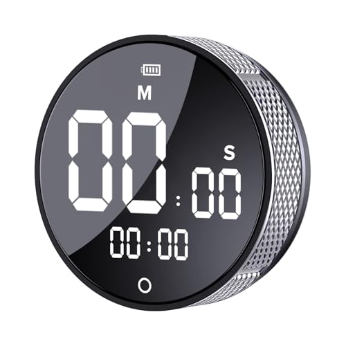 Foydream Digital Küchentimer, Magnetic Timer, Eieruhr USB Wiederaufladbar Countdown Timer with 3 Volume Levelsz um Kochen Backen Sport Studieren von Foydream
