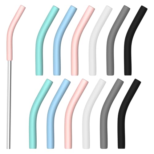 12 Stück Silikon Trinkhalm Spitzen,Wiederverwendbare Strohhalmspitzen,9 mm Außendurchmesser,Gummi-Strohhalmspitzen,silikon spitze für Edelstahl Strohhalme,Ideal für Kinder und Erwachsene,6 Farben 12 Stück Silikon Trinkhalm Spitzen,Wiederverwendbare Strohhalmspitzen,9 mm Außendurchmesser,Gummi-Strohhalmspitzen,silikon spitze für Edelstahl Strohhalme,Ideal für Kinder und Erwachsene,6 Farben von Foyods